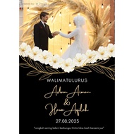 Kad Kahwin Digital | Wedding Digital E-Card | Kad Jemputan Kahwin | W Golden