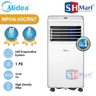 AC PORTABLE MIDEA 1/2 PK MPHA-05CRN7 / MPHA05CRN7 GOLD FIN WITH RODA GARANSI RESMI