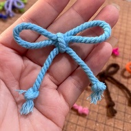 [6pcs] Coquette Ribbon Clothes Rope Macrame Knitted Clothes Ribbon/