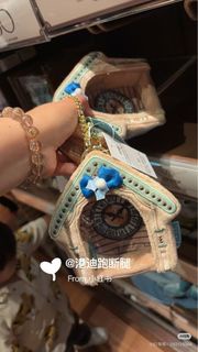 HKDL香港迪士尼冰雪奇緣Frozen 鐘樓造型痛包鑰匙圈