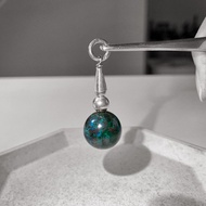 鳳凰石球體銀製吊墜