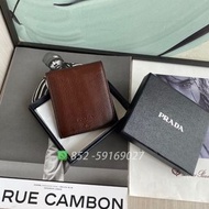 🔥98新✨全港最平 ‼🌈Prada Vitello Grain Bi-Fold Wallet in Cannella 2MO513 Brown 棕色 銀包💖可手拎👏現貨 支持陪驗 #錢包 #包包 #h
