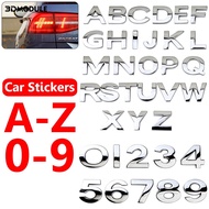 3DM Car Stickers Number Letter Self-adhesive Auto Decals Emblem