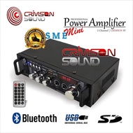POWER AMPLIFIER MINI AD-DC STEREO BT-USB RADIO CRIMSON S7