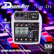 Mixer DUSENBERG 4channel 2 Mono 2 Stereo Mixer Usb Bluetooth - TOP D4