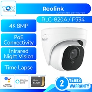 Reolink RLC-820A-4.0mm P334-2.8mm 4K HD Person/Vehicle Detection PoE Security Indoor Outdoor Weather