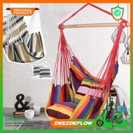Hammock Chair Hanging Swing Bed Swing Chair Canvas 2 Pillows - Txz-0705