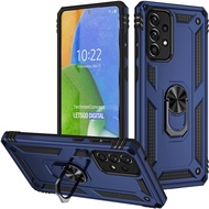Samsung Galaxy A73 5G Poluca Casing Hardcase Ring Armor Kickstand Hybrid