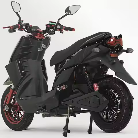 Two Wheeled Electric Bike, 72V Electric Scooter, Adult High-speed Electric Motorcycle, Long-distance