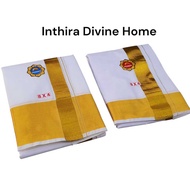 8x4 100K & 200K Gold Jari Cotton Veshti / Dhoti