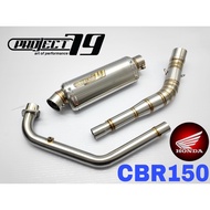 Project79 Exhaust Full System Honda CBR150R 2021 Stainless Steel Muffler Accessories Ekzos Manifold 