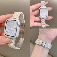 Slim Candy Strap + Case For iWatch Band 44 40 45 41 49 MM Girl Acrylic Wrist Bracelet For iWatch 9 8