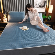 H-66/ AThickened Latex Summer Mat Three-Piece Foldable Bedspread Mattress Protective Cover Air Conditioning Summer Mat M