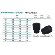 MATA Impact Socket Regular Sq Dr 1 inch 6pt 55 mm Wipro Socket Eye 55mm 1"