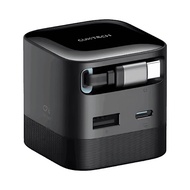 Bộ sạc nhanh Cuktech AD653W 67W 2C+A (tích hợp cáp USB-C 0.7m), Đen (CU-0825)