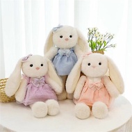 Rabbit Plush Toy Adorable Bunny Stuffed Animal Cuddling Dolls for Christmas