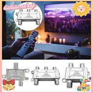 LAKAMIRY TV Antenna Satellite Splitter, 5 to 2400MHz Cable TV Signal Receiver Distributor Coaxial Cable Antenna, TV Signal Power Divider Connecting TV Signals Female Connector
