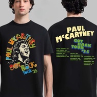 T-Shirt Hitam Rare Guitar Paul McCartney Las Vegas 2025 Tee di Stadium Allegiant pada 4 Oktober 2025
