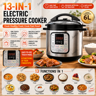 Pot Duo Plus 6-Quart Whisper Quiet 9-in-1 Electric Pressure Cooker Slow Rice Steamer Sauté Yogurt Ma