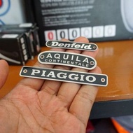 Vespa Aquila Denfeld & Piaggio Seat Logo Emblem Variation