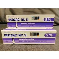 (READY STOCK IN SG) Benzac AC 5% 15g By Galderma 1Tube