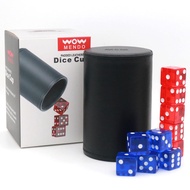 Dice Stacking Dice Cup Dice Set Dice Cup Dice Practice Cup Set of 10 19mm Leather Black