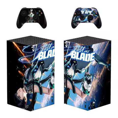 Stellar Blade Skin Sticker Decal Cover for Xbox Series X Console and 2 Controllers XSX Skins Vinyl