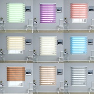 Korean Solid Color Blinds Blinds Korean Double Roller Blinds Zebra Blinds Blinds 60-140CM/160CM