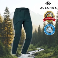 Women's Long Hiking Pants Model MH500 (Green) QUECHUA