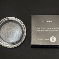 富士 Fujifilm X100 原廠 PRF-49 保護濾鏡 49mm Filter 黑色 Black (99%近乎全新)X...