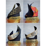 Tanjak Separuh Songket Dan Batik | Saiz Mudah Laras (Ready Stock)