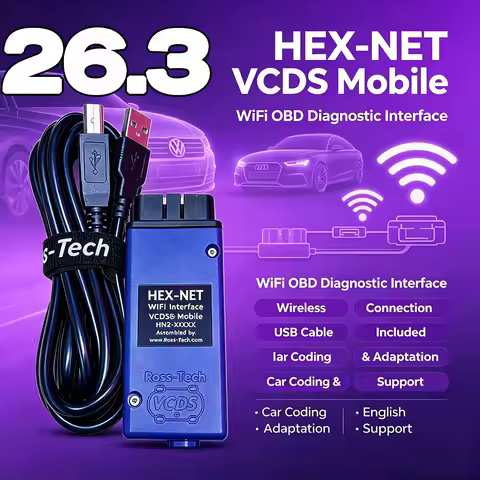 【1996-2026】 Popular Professional WIFI 26.3 VAG HEX V2 Interface VAG COM Update Auto Com Diagnostics 