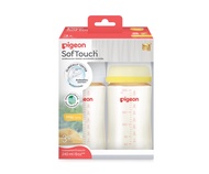 (ของแท้-ฉลากไทย) Pigeon ขวดนมคอกว้าง พีเจ้น ขวดนม PPSU/PPWN (ขนาด 5/8 ออนซ์) ขวดนมเด็ก ขวดนมสีชา ขวด