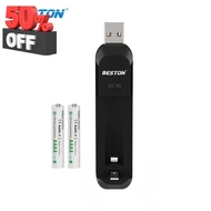 ถ่านชาร์จ BESTON AAAA 1.2V 400mAh  NI-MH  Battery 2 ก้อน + Charger #ถ่านชาร์จ aa  #ถ่านชาร์จ 18650  