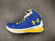 只穿一次 Under Armour UA Curry 1 勇士主場 藍黃 3026047-400 咖喱籃球鞋休閒鞋運動鞋