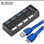 M-tech USB Hub 4 Port 4 Switch