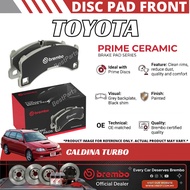BREMBO Genuine Ceramic Front Brake Pad Toyota Caldina Turbo ST246 2002-2007 Depan