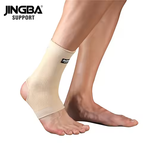 JINGBA SUPPORT 1 PCS Outdoor Sports Protective Ankle Joint Black Nylon Compression Ankle Brace Suppo