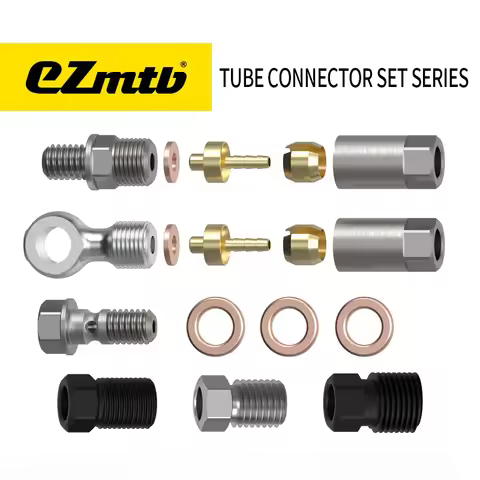 EZmtb Mountain Bike Brake Hose Fittings with 5-Way Ball Joint Hydraulic Connectors BH90 BH59