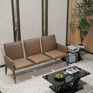 Sturdy Construction 3-Seater Waiting Bench Comfortable Padded Seat Tandem Seating Bench Ergonomic De