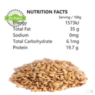 ☢☃△Zens Organic Raw Golden Flaxseed / Flax seed 1kg
