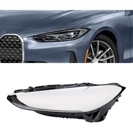 Headlamp Lens Cover Replacement Compatible with 2021-2024 BMW 4-Series m4 i4 Headlight Lens Cover, L