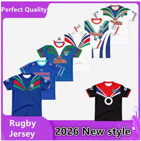 Jersey 2026 Warriors Home 2026 New Zealand Warriors Home / Away / Training Rugby Jersey - Kids Size: