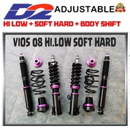 D2 HI LOW SOFT HARD ADJUSTABLE VIOS CITY MYVI AXIA BEZZA SAGA VVT BLM FLX WIRA WAJA PERSONA GEN2 CAM