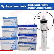 Terumo Syringe Luer Lock 3ml/3cc , 5ml/5cc , 10ml/10cc 1S/100S