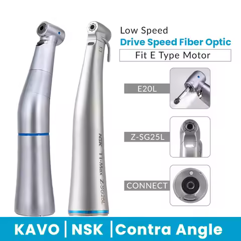NSK Dental 1:1 Direct Drive Speed Fiber Optic Dentistry Fit E Type Motor Ti Max ZSG25L X25L E20L Low