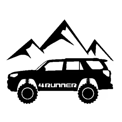 4 RUNNER Are Surrounded By Chic Hills Interesting Vinyl Car Sticker Window Decal 18.3cm*14.4cm