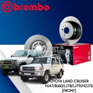 BREMBO TOYOTA DISC BRAKE ROTOR LAND CRUISER HJ47 / BJ60 / LJ78 / LJ79 / HZJ75 FRONT (DEPAN)