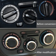 3 Pcs Air Condition Knob Car A/C Heater Aluminium alloy ABS Control Switch For Nissan Tiida NV200 Livina Geniss