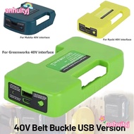 AHTY Battery Adapter Holder, USB Type-C Charger Portable Belt Clip, 40V Lithium Multifunctional Powe